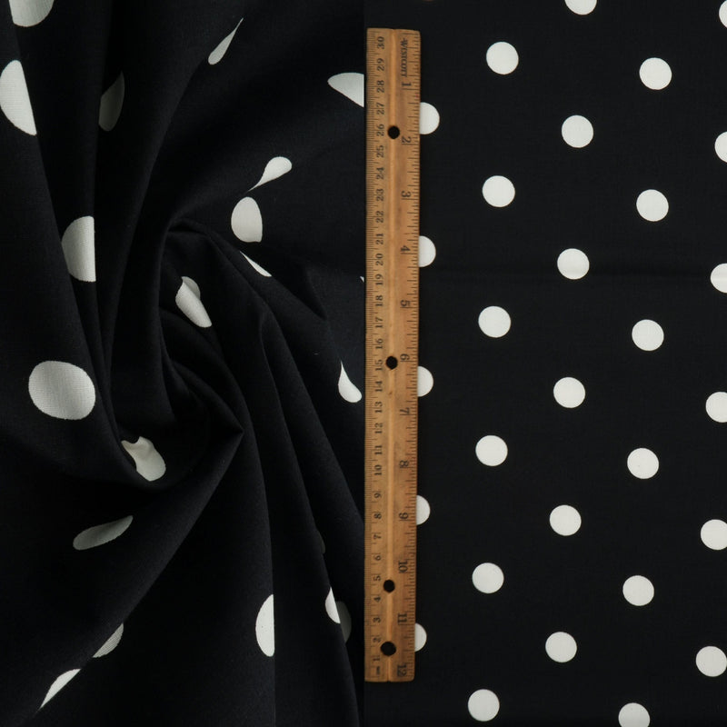 Small Dot Stretch Poplin