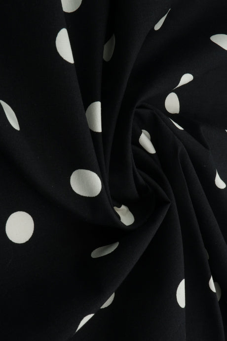 Small Dot Stretch Poplin