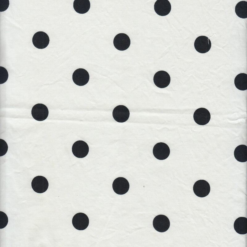 Stretch Poplin Small Dot Fabric Cotton Spandex Woven Print, 57/58" Wide