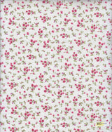 Floral Stretch Poplin Pink Hot