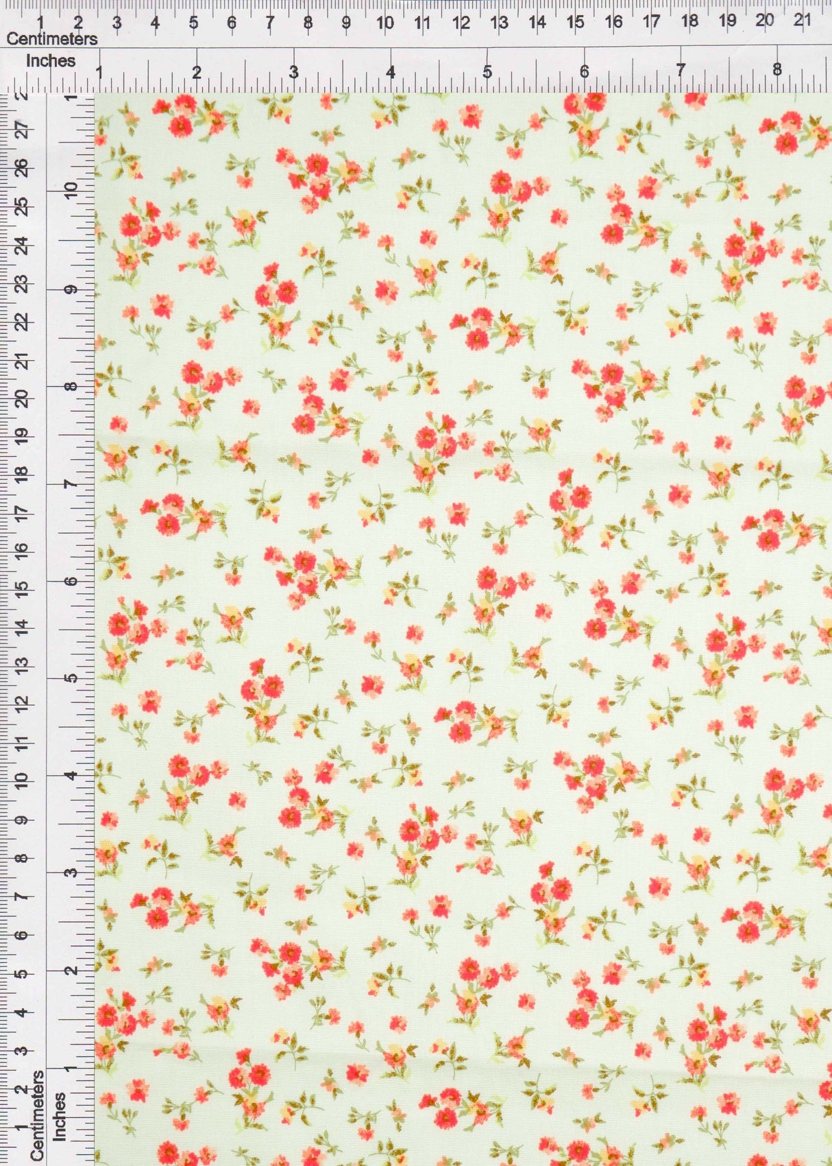 Floral Stretch Poplin Pink Hot