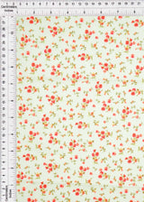 Floral Stretch Poplin Pink Hot