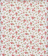 Floral Stretch Poplin Pink Hot