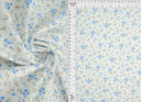 1 yarda de tela popelina stretch con estampado floral pequeño, ancho 57/58'', mezcla de algodón y spandex