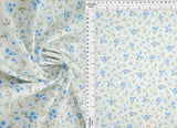 1 Yard Stretch Poplin Ditsy Print Fabric, 57/58? Wide Cotton Spandex Blend