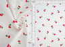Stretch Poplin Cherry Print Fabric, Cotton Spandex Woven 57/58" Wide