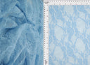 1 yarda de tela de encaje floral, 92% nylon, 8% spandex, suave, elástico y ligero, ancho de 58/60 pulgadas