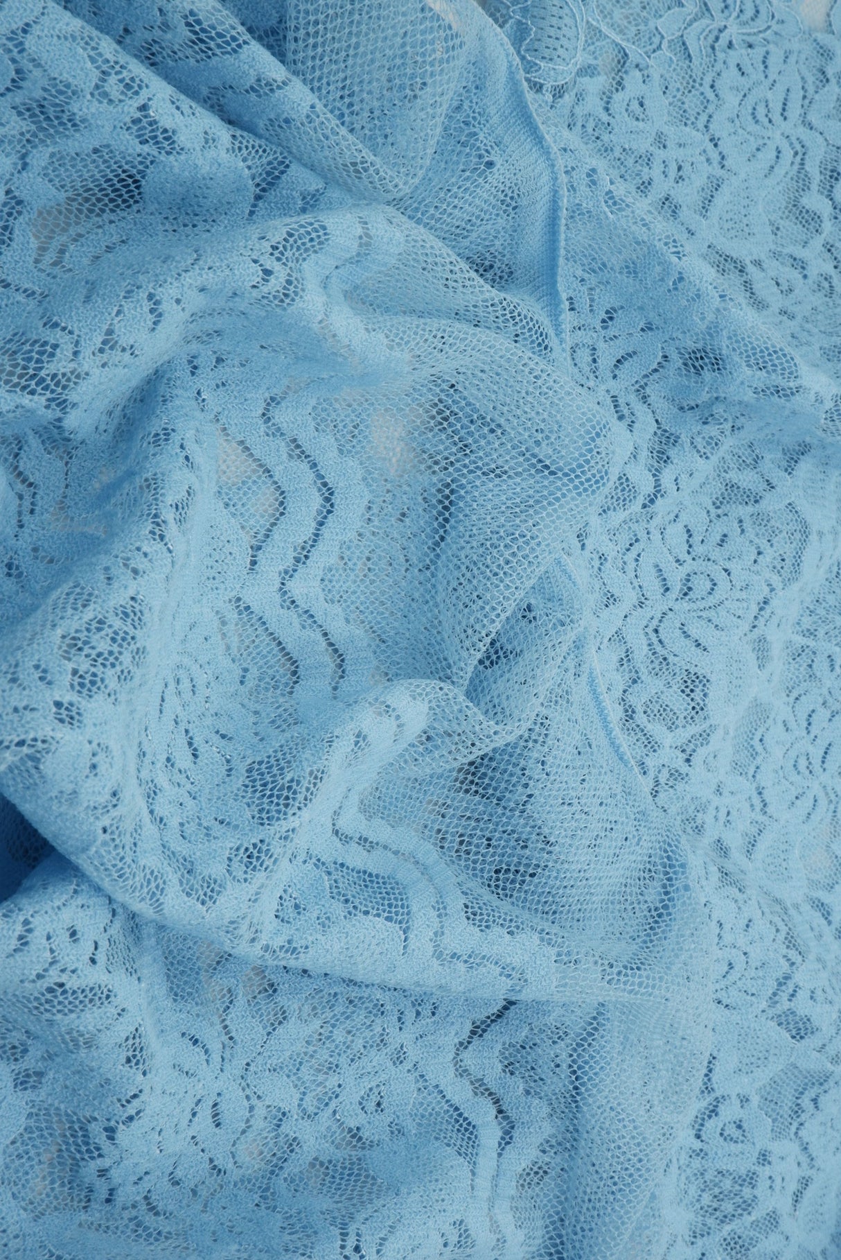 Floral Double Border Lace Fabric