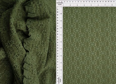 Ditsy Floral Lace Nylon Cotton Spandex