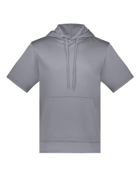 Fleece Short Sleeve Hooded Pullover