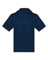 Fleece Short Sleeve Hooded Pullover