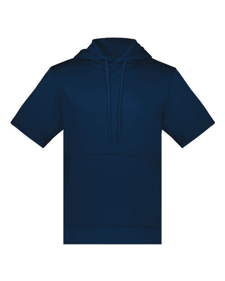 Unisex Fleece Short Sleeve Hooded Pullover