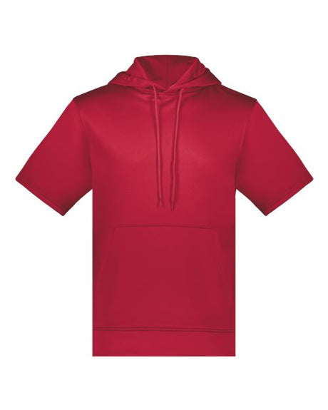 Unisex Fleece Short Sleeve Hooded Pullover