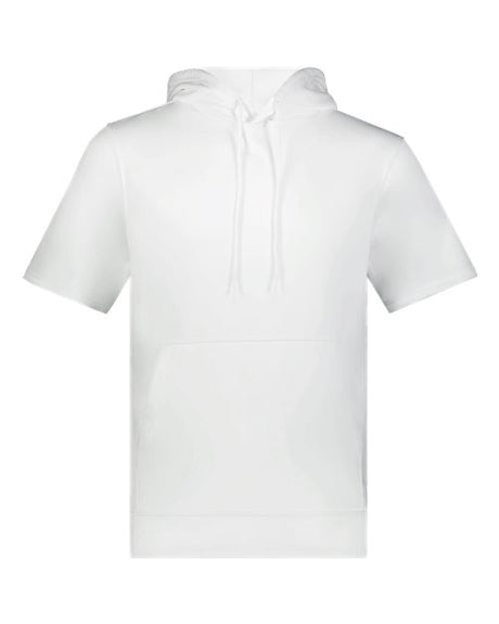 Unisex Fleece Short Sleeve Hooded Pullover
