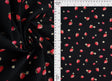 Strawberry Print Stretch Poplin Fabric