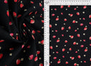1 yarda de tela popelina stretch con estampado de fresas, ancho 57/58'', mezcla de algodón y spandex