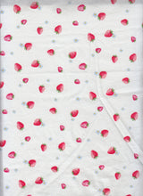 Strawberry Print Stretch Poplin Fabric
