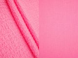 Waffle Crepe Solid Knit Fabric