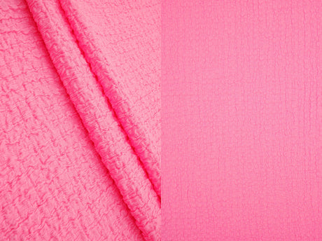 Waffle Crepe Solid Knit Fabric