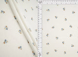 1 Yard Knit Gauze Ditsy Print Fabric 130 GSM, 52? Wide Polyester Cotton Spandex Blend