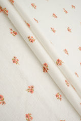 Knit Gauze Ditsy Print Blush Fabric