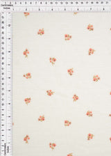 Knit Gauze Ditsy Print Blush Fabric