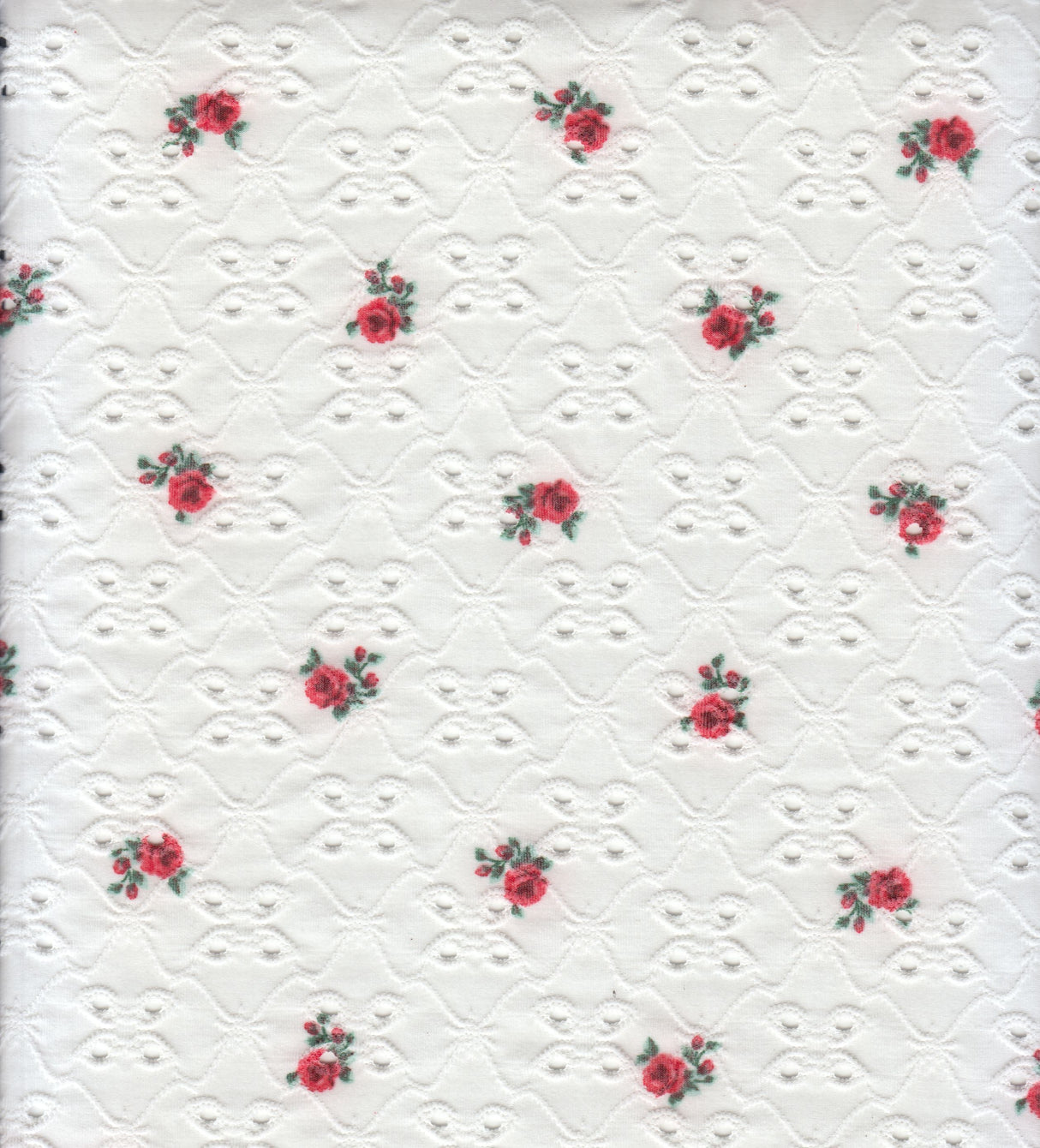 Ditsy Eyelet Jacquard DTY Knit Fabric