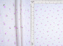 Pointelle Ribbed Knit Lavender Floral