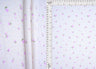 Pointelle Ribbed Knit Lavender Floral