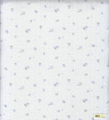 1 Yard Cotton Style Pointelle Ditsy Print Fabric 220 GSM Poly Spandex Knit 58/60" Width