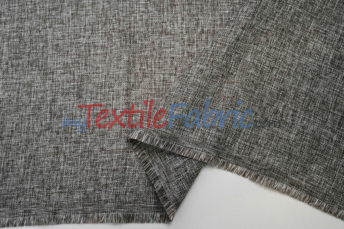 Vintage Linen Polyester Fabric - Faux Burlap, Rustic Natural Look, 58/60" Width (1 Yard)