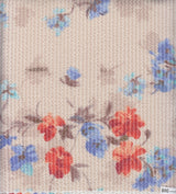 Floral Jacquard Double Knit Oatmeal