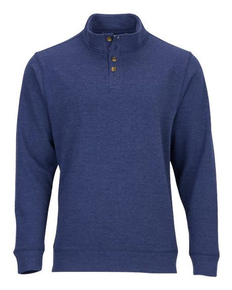 Men's French Terry Button Pullover