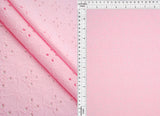 Lightweight DTY Knit Jacquard Eyelet Fabric Stretch Polyester Spandex 58/60 Inches Wide
