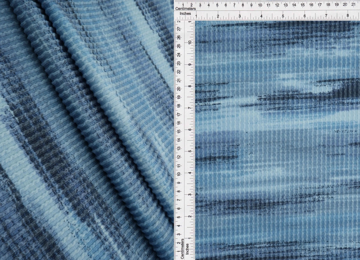 1 Yard Cozy Stripe Double Knit Fabric Polyester Rayon Spandex Blend 56 Inch for Apparel and Crafting