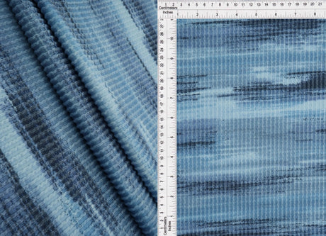 1 Yard Cozy Stripe Double Knit Fabric Polyester Rayon Spandex Blend 56 Inch for Apparel and Crafting