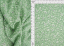 Floral Crinkle Woven Fabric Sage
