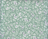 Floral Crinkle Woven Fabric Sage