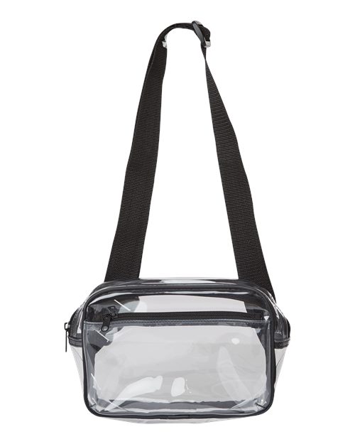 Clear Stadium 2-Pocket Fanny Pack Crossbody Bag