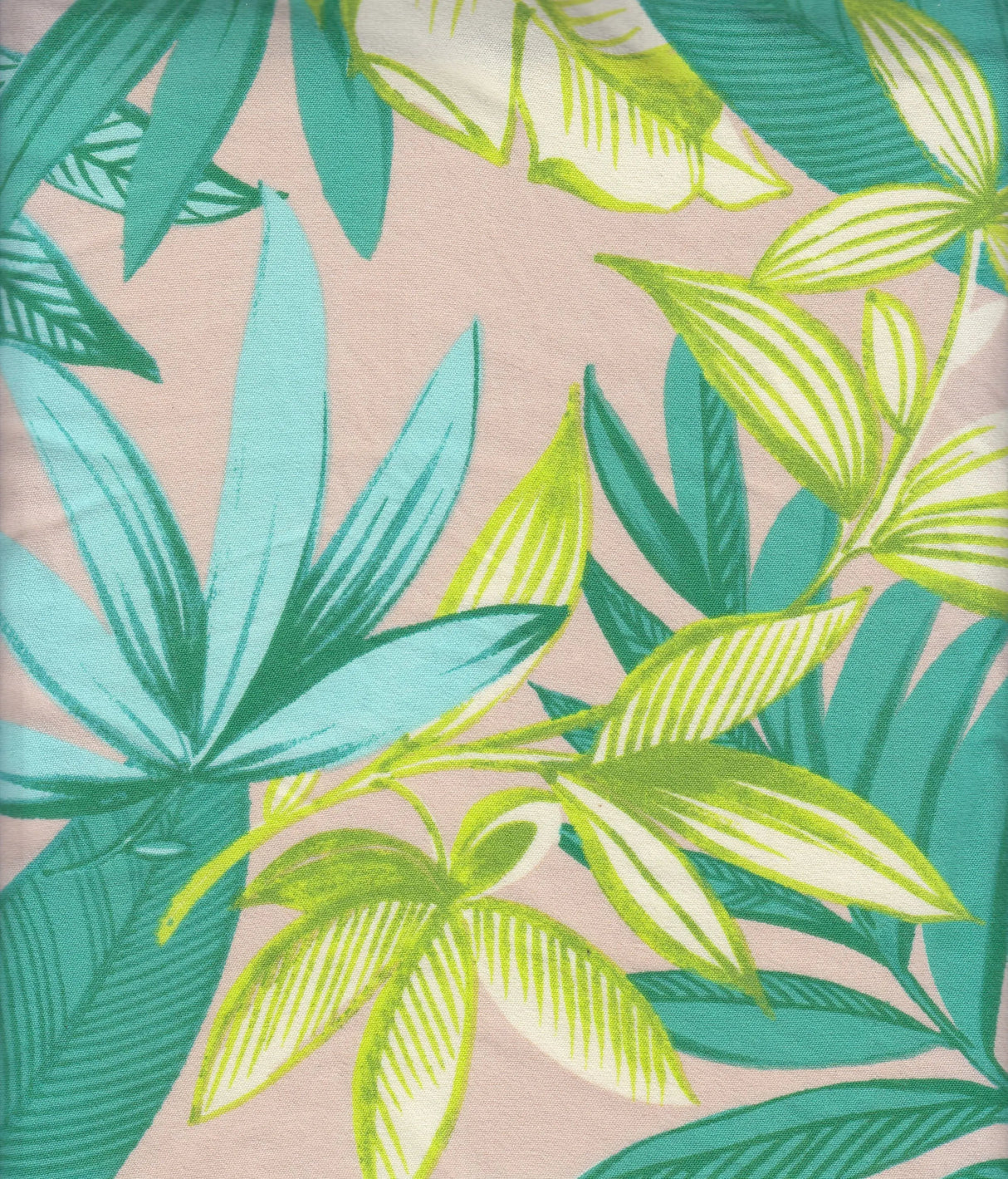 1 Yard Tropical Print Cey Fabric, 58/59? Wide 100% Polyester