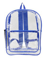 Large 17" Heavy Duty Clear Backpack