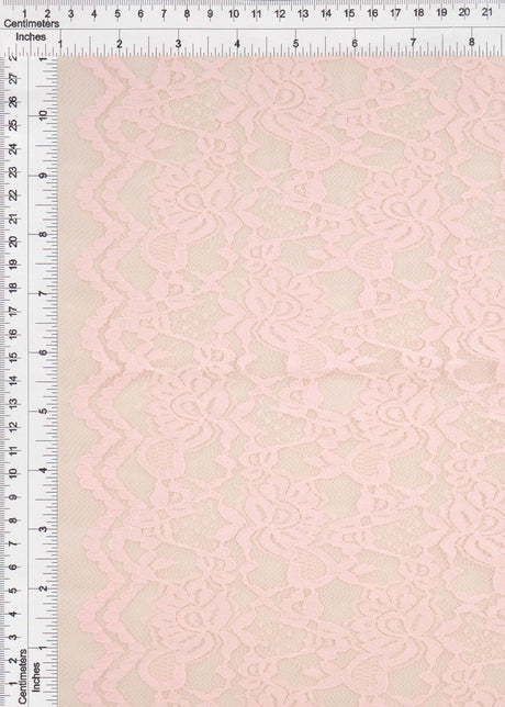 Floral Double Border Lace Fabric