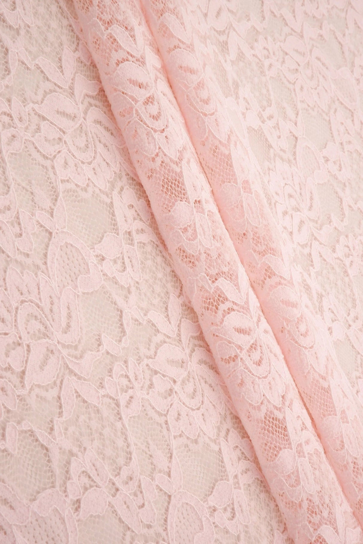 Floral Double Border Lace Fabric 95 Nylon 5 Spandex Stretch Material 57/58 Inches Wide
