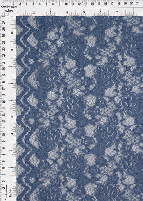 Floral Double Border Lace Fabric