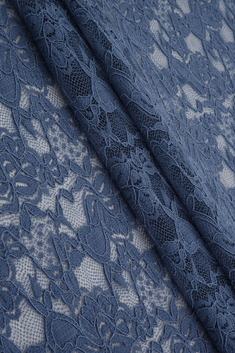 Floral Double Border Lace Fabric 95 Nylon 5 Spandex Stretch Material 57/58 Inches Wide