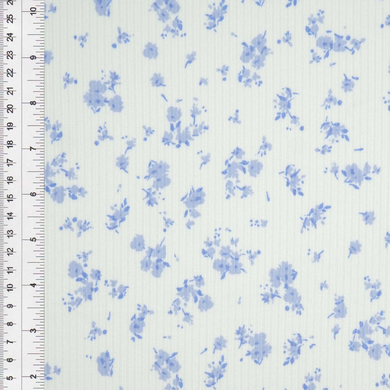 1 Yard 4×2 Yummy Rib Ditsy Print Knit 87% Polyester, 13% Spandex, 58/59'' Width Soft Stretch Fabric