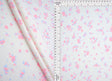 Floral Rib Knit Fabric Pink