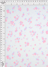 4×2 Yummy Rib Ditsy Print Knit 87% Polyester, 13% Spandex, 58/59? Width Soft Stretch Fabric