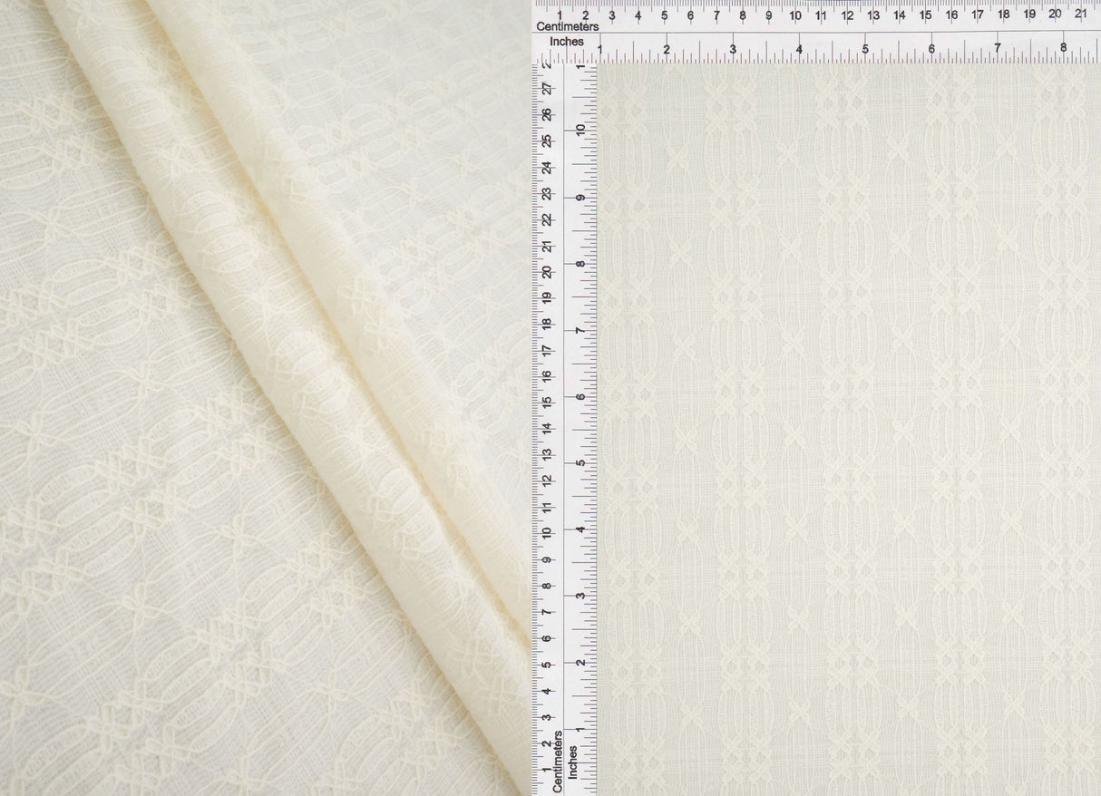 Geometric Stripe Lace Fabric
