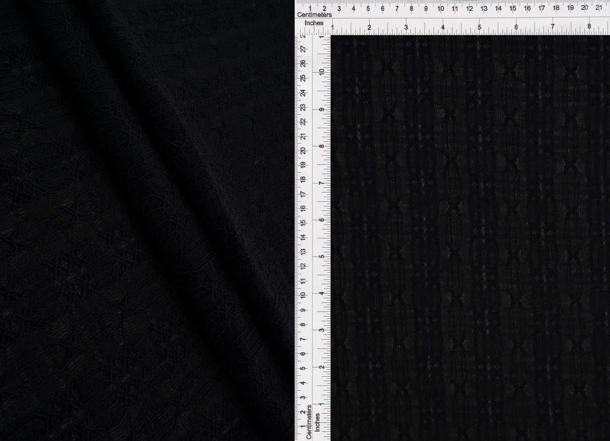 Geometric Stripe Lace Fabric